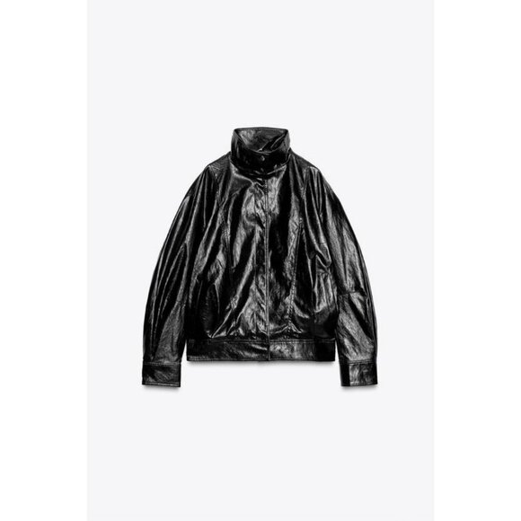 ZARA ZW COLLECTION BOMBER JACKET - Picture 7 of 10